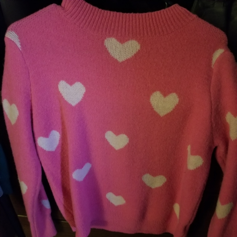Cute heart sweater